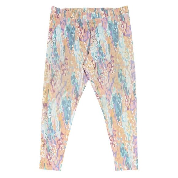 Soft Surroundings Pants - Soft Surroundings Have to Have Multicolor Paint Splatter Leggings Colorful